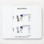 Psychiatry Comic Mousepad Muismat (Voorkant)