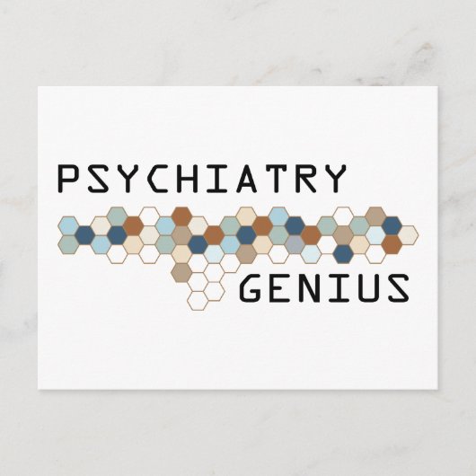 Psychiatry Genius Briefkaart (Voorkant)