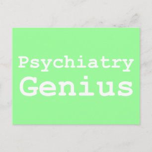Psychiatry Genius Gifts Briefkaart
