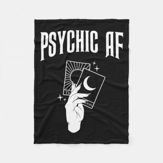 Psychic Af Funny New Age Occult Tarot Clairvoyant  Fleece Deken (Voorkant)