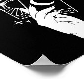 Psychic Af Funny New Age Occult Tarot Clairvoyant Poster (Hoek)