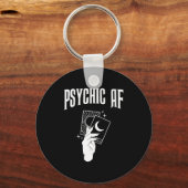 Psychic Af Funny New Age Occult Tarot Clairvoyant  Sleutelhanger (Voorkant)
