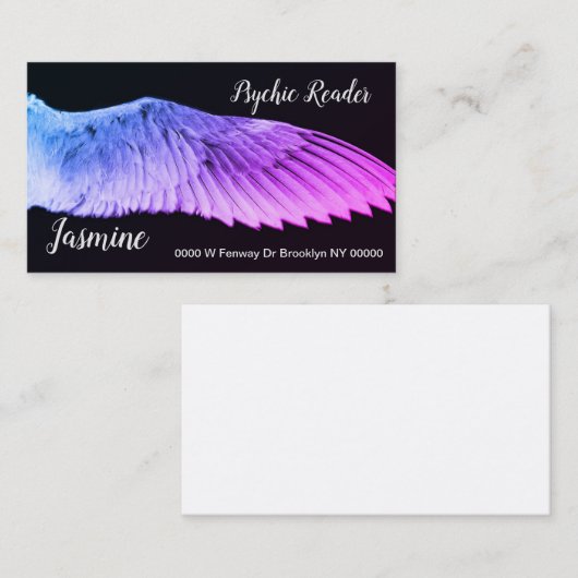 Psychic Angels Wing Wings Visitekaartjes (Voorkant / Achterkant)