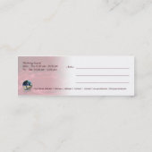 PSYCHIC - Business-, Profile-, Calling Card Contactkaartje (Achterkant)