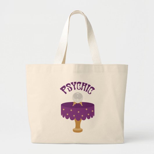 Psychic Crystal Ball Grote Tote Bag (Voorkant)