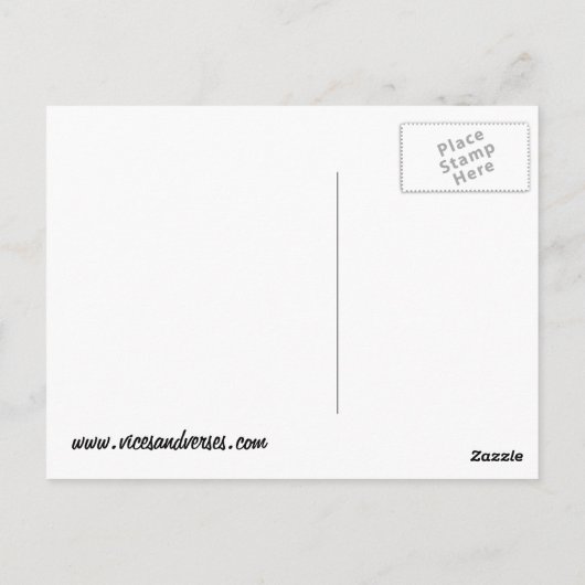 Psychic Dinosaur Briefkaart (Achterkant)