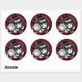 Psychic Eyes World Tour Ronde Sticker (Vel)