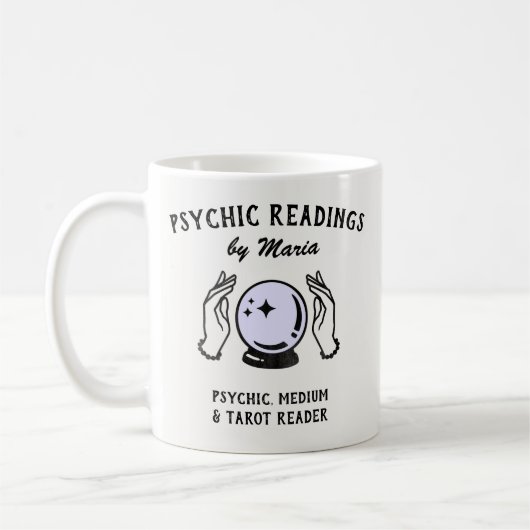 Psychic Medium Crystal Ball Coffee Mok (Links)