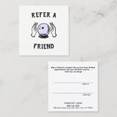 Psychic Medium Customer Reference Card Aanbevelingskaartje (Voorkant / Achterkant)