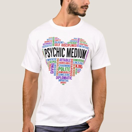 Psychic Medium Heart T-shirt (Voorkant)