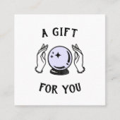 Psychic Medium Reading Cadeaucertificaat Vierkante Visitekaartje (Voorkant)