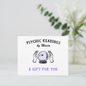 Psychic Medium Reading Gift Certificate Holiday C Feestdagenkaart (Staand voorkant)