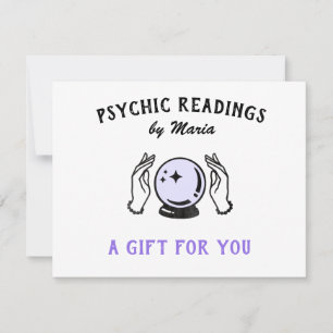 Psychic Medium Reading Gift Certificate Holiday C Feestdagenkaart