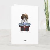 Psychic Mikie Funny Verjaardag Kaart (Achterkant)