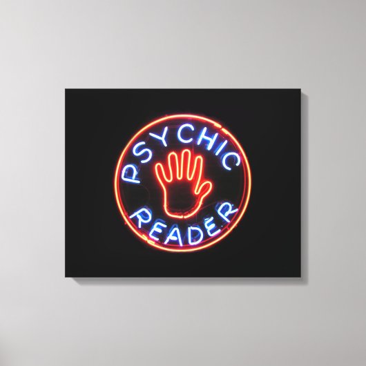 Psychic Reader Neon Sign Canvas Afdruk (Voorkant)