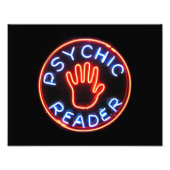 Psychic Reader Neon Sign Foto Afdruk (Voorkant)
