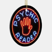 Psychic Reader Neon Sign Keramisch Ornament (Rechts)