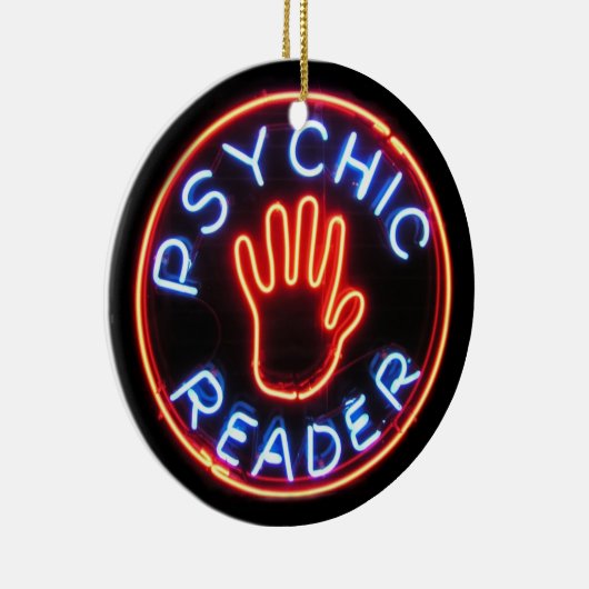 Psychic Reader Neon Sign Keramisch Ornament (Rechts)
