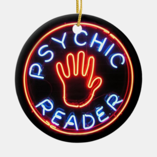 Psychic Reader Neon Sign Keramisch Ornament (Voorkant)