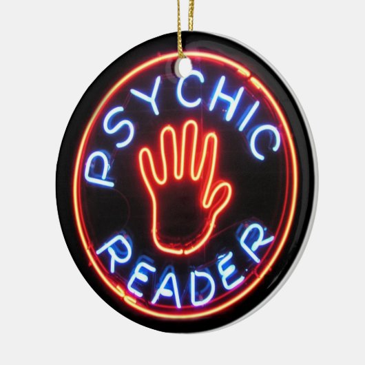 Psychic Reader Neon Sign Keramisch Ornament (Links)