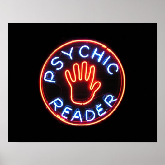 Psychic Reader Neon Sign Poster (Voorkant)