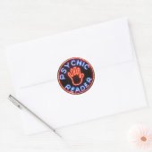 Psychic Reader Neon Sign Ronde Sticker (Envelop)