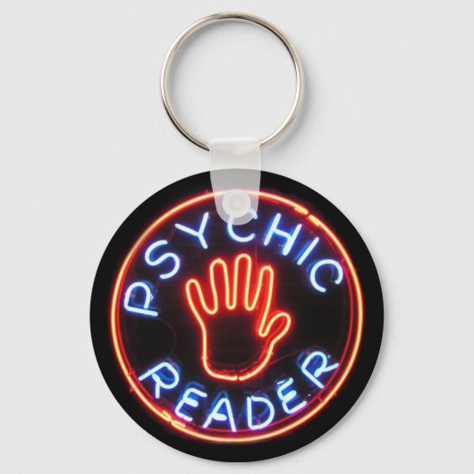 Psychic Reader Neon Sign Sleutelhanger (Voorkant)
