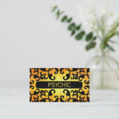 Psychic Sunshine Damask Visitekaartje (Staand voorkant)