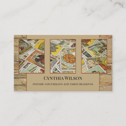 Psychic Tarot Reader Photo Visitekaartje (Voorkant)