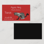 Psychie, tarot, fortuin, geldboer new age diensten visitekaartje (Voorkant / Achterkant)