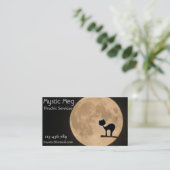 Psychie, tarot, fortuin, new age diensten visitekaartje (Staand voorkant)