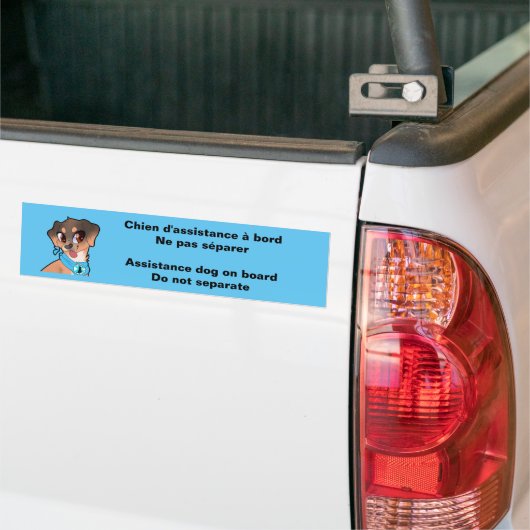 Psy'chien Assistance Dog Bumpersticker (Op Truck)