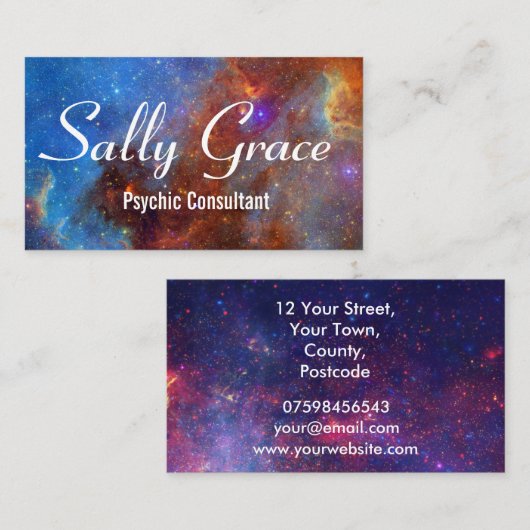 Psychisch consultant visitekaartje (Voorkant / Achterkant)