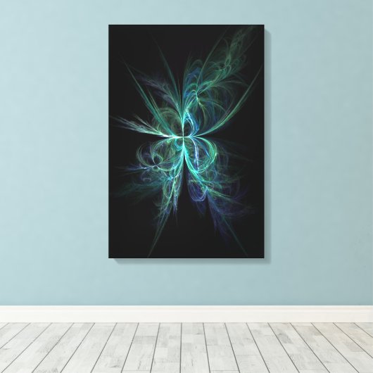 Psychisch-energiefractal Canvas Afdruk (Insitu (Houten vloer))