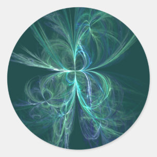 Psychisch-energiefractal Ronde Sticker
