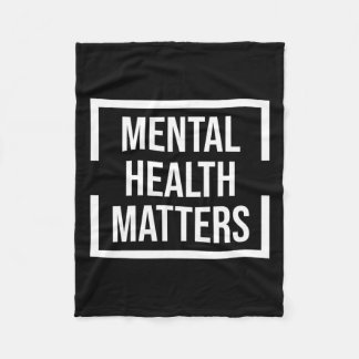 Psychisch gezondheidsprobleem Nationaal stressbewu Fleece Deken