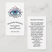 Psychisch Intuïtief Spiritueel Counselor Third Eye Visitekaartje (Voorkant / Achterkant)