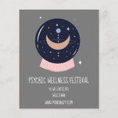 Psychisch kristal ball New age Festival Flyer (Voorkant)