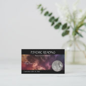 Psychisch leesmateriaal Crystal Ball Visitekaartje (Staand voorkant)