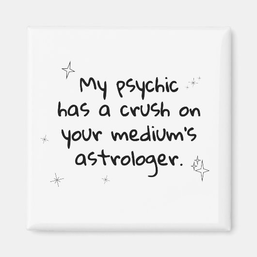 Psychisch medium astrologie magneet (Voorkant)