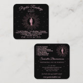 Psychisch Medium Astroloog Massage Therapy Healing Vierkante Visitekaartje (Voorkant / Achterkant)