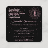 Psychisch Medium Astroloog Massage Therapy Healing Vierkante Visitekaartje (Achterkant)
