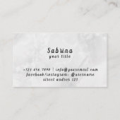 Psychisch medium en helderziende visitekaartje (Achterkant)