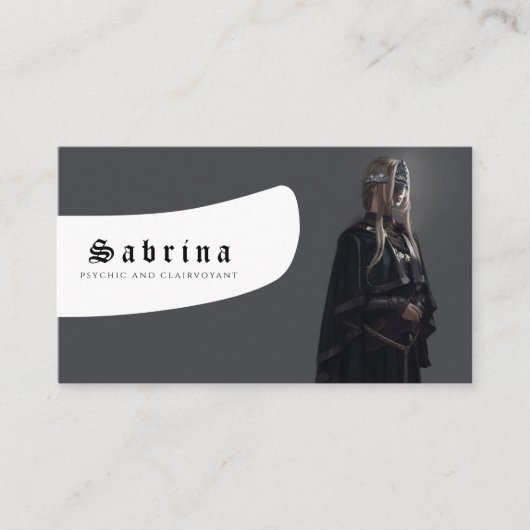 Psychisch medium en helderziende visitekaartje (Voorkant)