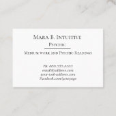 *~* Psychisch medium sterren Waterverf Paars Visitekaartje (Achterkant)