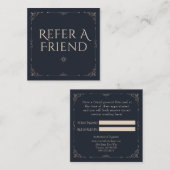 Psychisch medium, Tarot, Spiritueel Verwijs een vr Vierkante Visitekaartje (Voorkant / Achterkant)