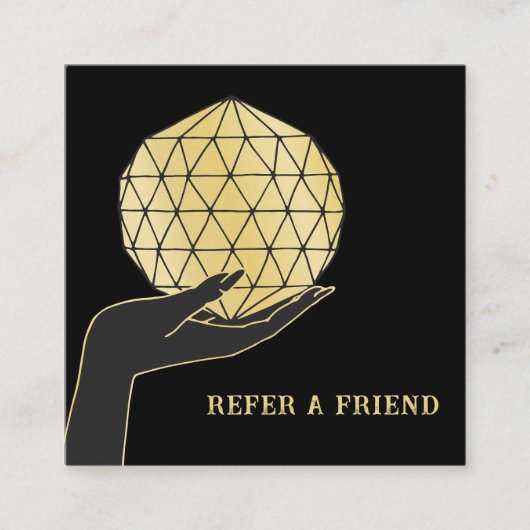 PSYCHISCH MEDIUM TAROTS FORTUNE TELLER VERWIJS VRI VIERKANTE VISITEKAARTJE (Voorkant)