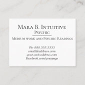 *~* Psychisch Middelgrote Waterverf Stars Lavender Visitekaartje (Achterkant)