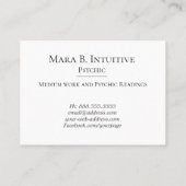 *~* Psychisch Middelgrote Waterverf Stars Lavender Visitekaartje (Achterkant)