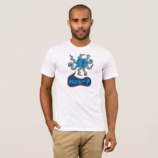 Psychisch octopus t-shirt (Voorkant volledig)